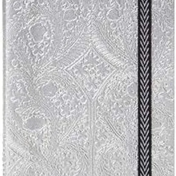 NEW! Christian Lacroix‎ Silver Metal Paseo A5 Layflat Journal Notebook 152 pgs - Picture 3 of 7